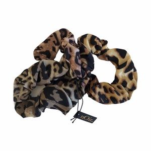 nOir Jewelry Ombré Leopard Scrunchies Set of 3